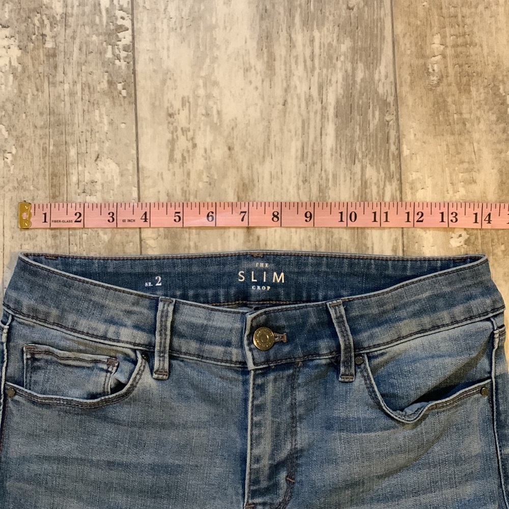 WHBM The Slim Crop mid rise jeans - Picture 9 of 13